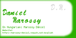 daniel marossy business card
